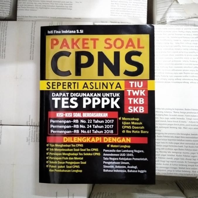 

paket soal cpns buku seperti aslinya