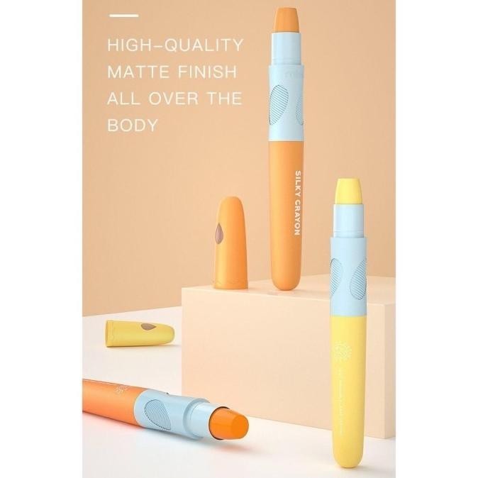 

Mideer Silky Crayon 12 Colors Washable Original / Krayon Warna Anak