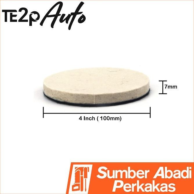 Big Sale Busa Spon Poles Kaca Mobil Jamur Baret 4 5 Inch Velcro Pad Glass Felt Termurah