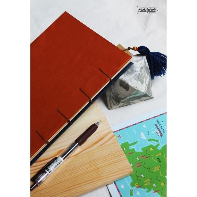 

Classic Navy Back To School - Coptic Stitch Notebook - Mixed Paper