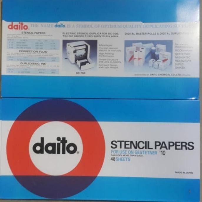 

Kertas Stensil Daito / Stencil Paper 48 Sheet