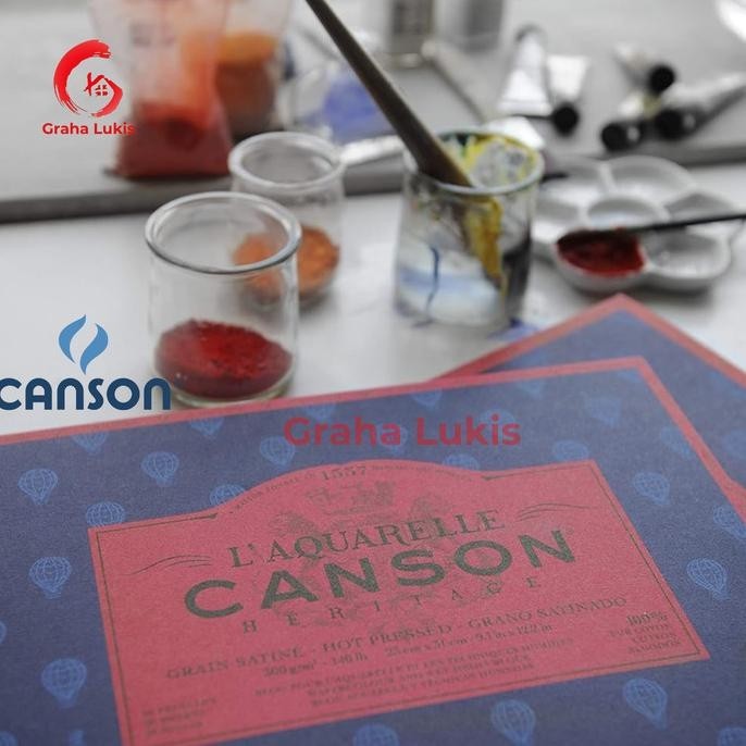

Canson Heritage Watercolor Pad 23 X 31Cm 300Gsm Hot Pressed