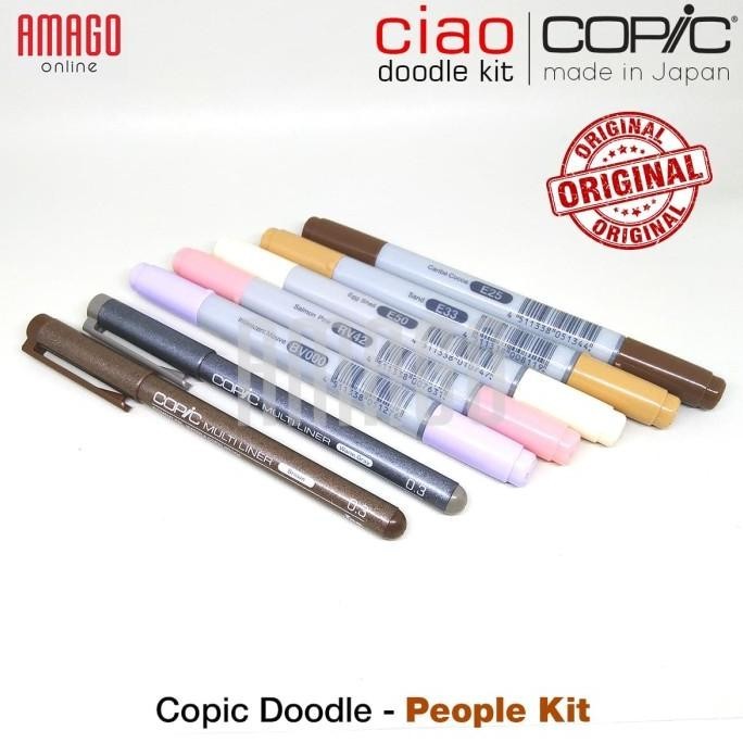 

Copic Doodle Pack - People Kit - 2 Pens And 5 Markers - Ccm/Dkp