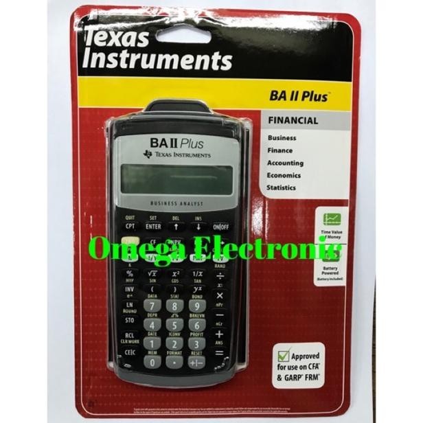

readyy!!! texas instruments ba ii plus financial calculator sekolah kuliah