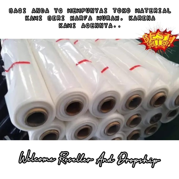 

Terbaru Plastik Cor Bening Pe Platik Bangunan 1M X 100 Meter - Harga Per Roll Promo Terlaris