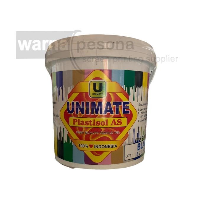 

Cat Tinta Pasta Sablon Plastisol Unimate Black 1 Kg