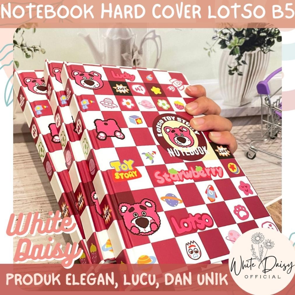 

SPECIAL buku notebook hardcover Lotso bear doll premium toy imut story lucu an-114