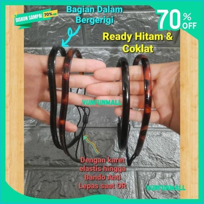 BANDO SPORT PRIA WANITA ELASTIS BANDANA OLAH RAGA HEADBAND DGN KARET HIGHT CLASS 