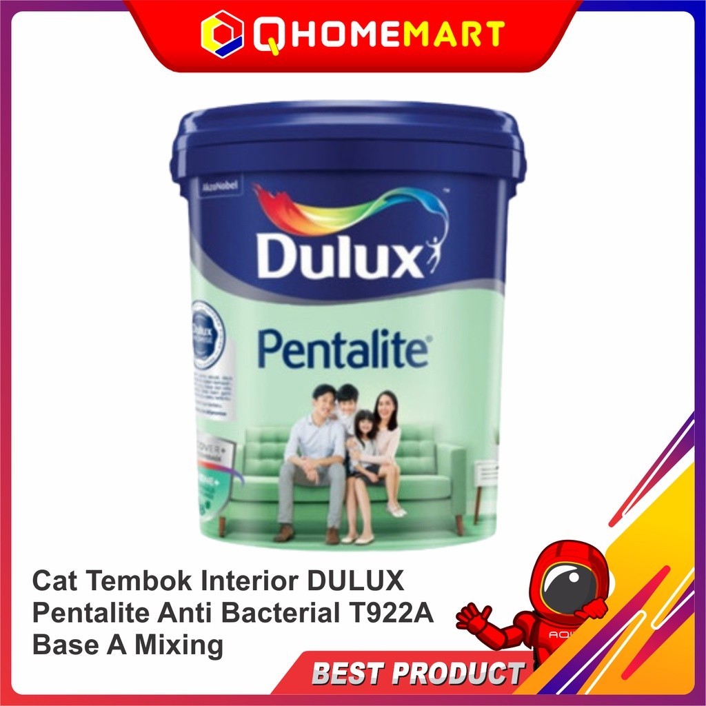 Cat Tembok Interior DULUX Pentalite Anti Bacterial T922A Base A Mixing 20L