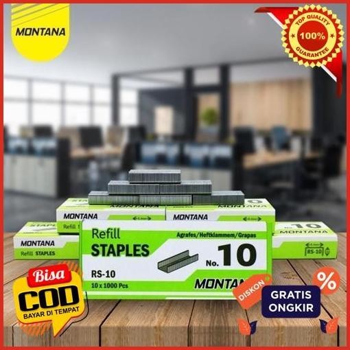 

Hot Promo [1Pcs] Montana Orlee Premium / Isi Stapler / Refill Stapler Montana No. 10 Bahan Bermutu