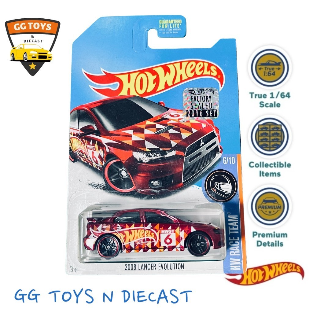 Hotwheels HW Reguler FS 2008 Lancer Evolution Merah