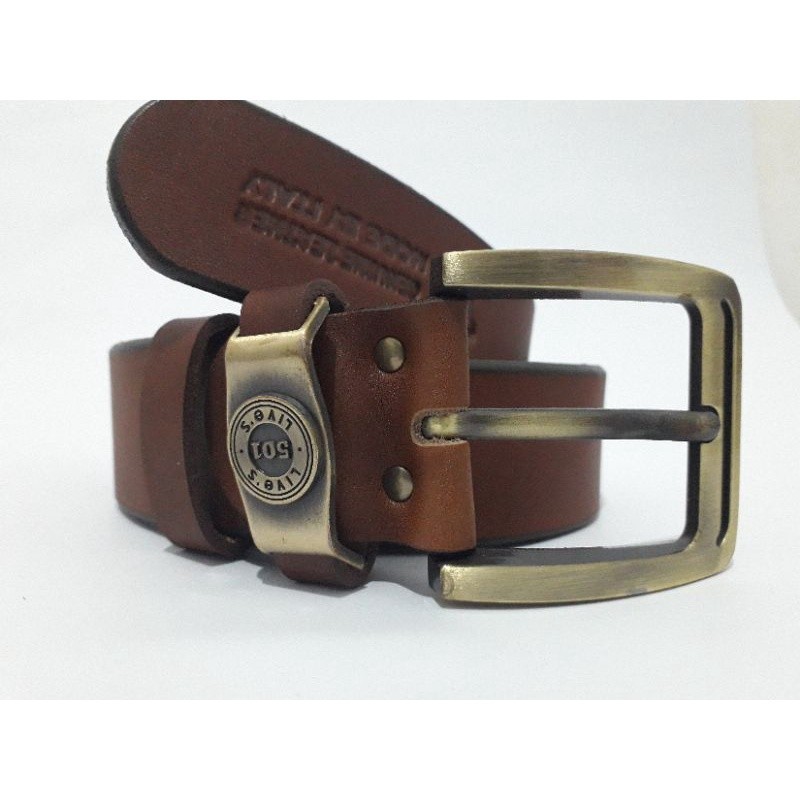 [LOOK STYLISH] Sabuk kulit asli levis pria Jumbo