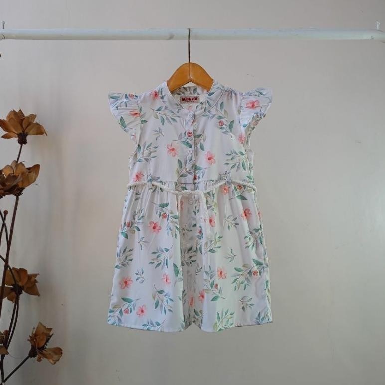 KLJ Grosir & Ecer Dress Tali Saibakids / Baju Anak Kasual Katun 1 Thn - 4 Thn TERLARIS