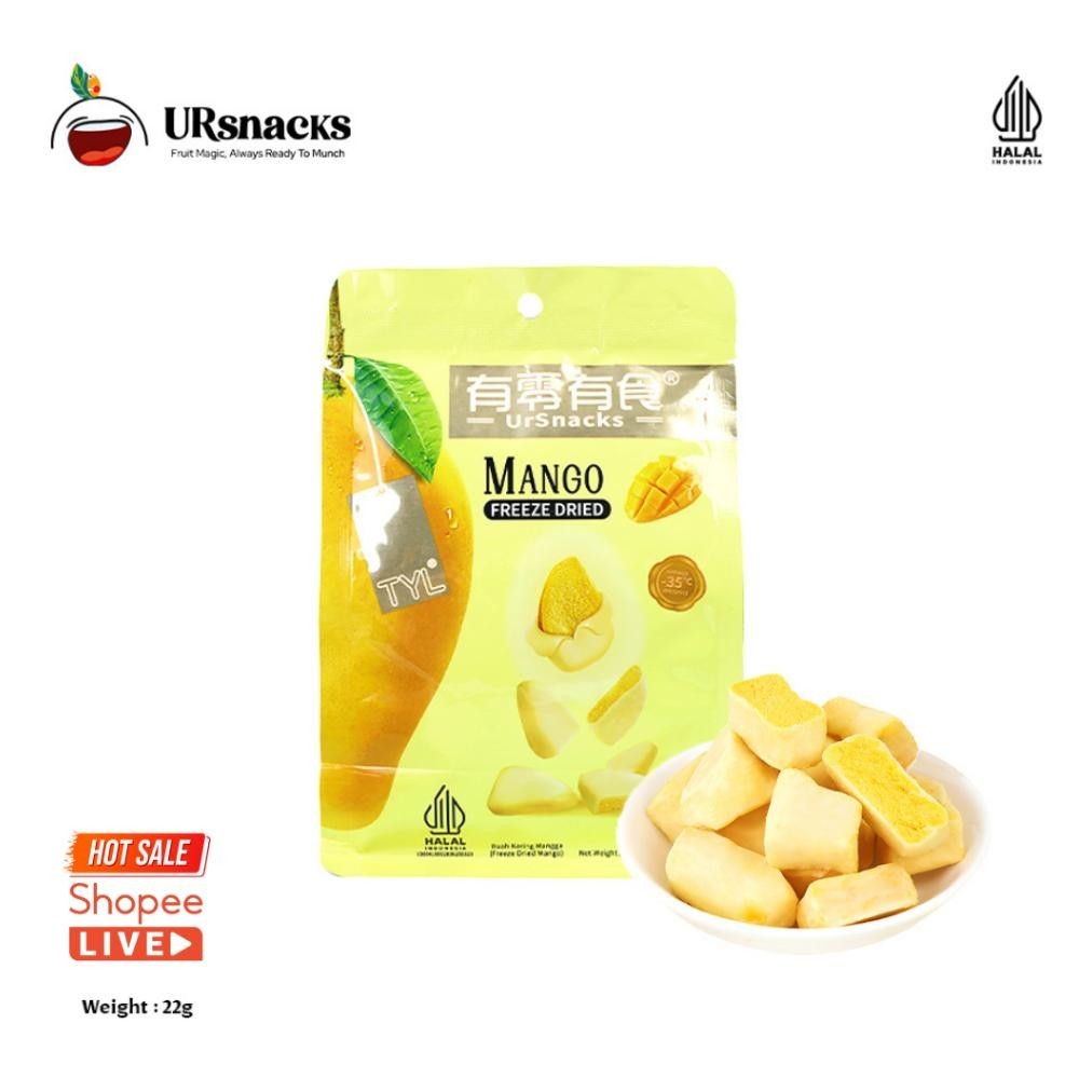 

URSNACKS Freeze Dried Mango - Snack Keripik Buah Mangga