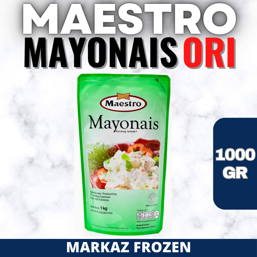 

MAESTRO MAYONAISE POUCH 1KG (10/Q)