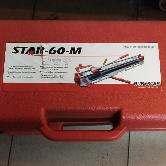 ALAT POTONG KERAMIK GRANIT MANUAL 60CM RUBY STAR 60 M RUBI ALAT POTONG