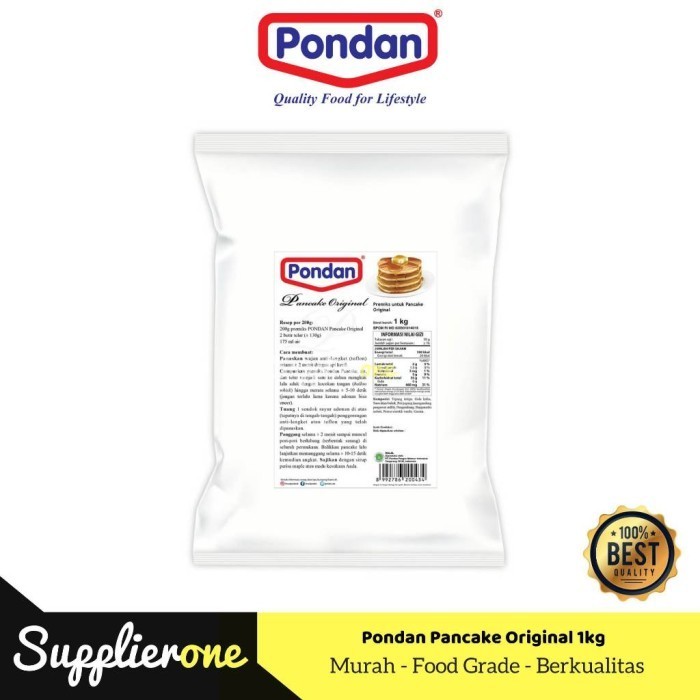 

Pondan Pancake / Tepung Pancake Instant / Pancake Pondan 1Kg