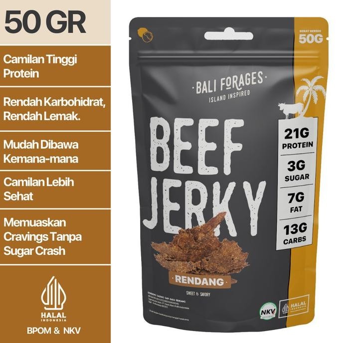

Rendang Beef Jerky (DENDENG AMERIKA) Makanan Ringan