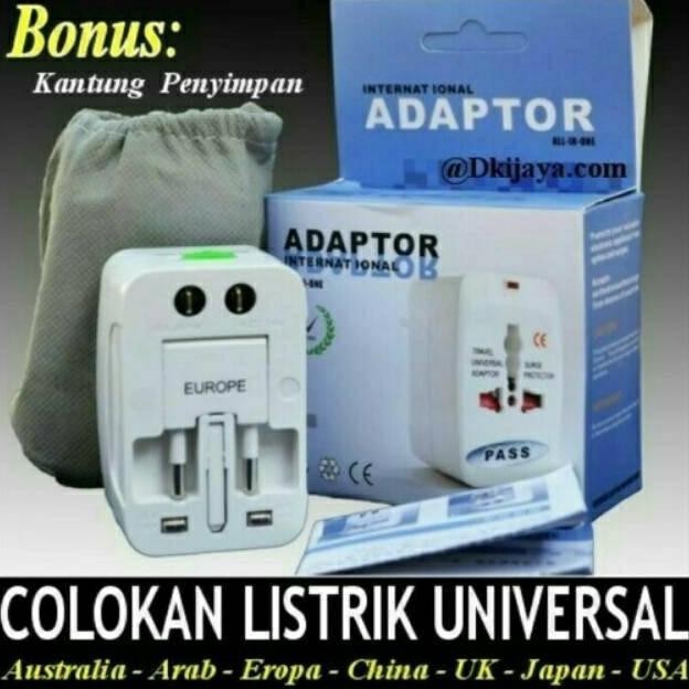 Travel Adaor Universal Internasional Colokan Listrik Multifungsi