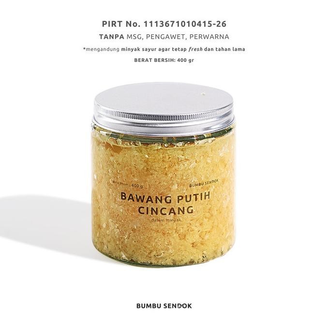 

BUMBU SENDOK Bawang Putih Cincang dalam Minyak / Minced Garlic 400g