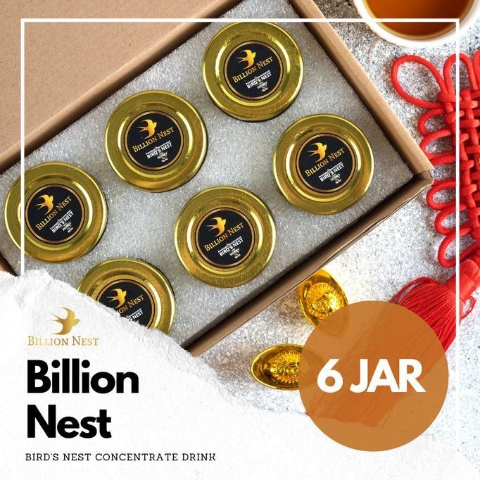 

6 Pcs Billion Nest Honey Bird's Nest Minuman Sarang Burung Walet Madu