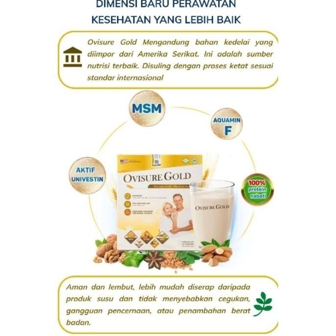 

OVISURE GOLD MILK SUSU VITAMIN TULANG DAN SENDI 12 SACHET AMERIKA HTS