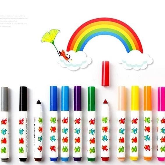 

Joan Miro Babyroo Washable Marker 24 Color Spidol Warna Spidol Anak