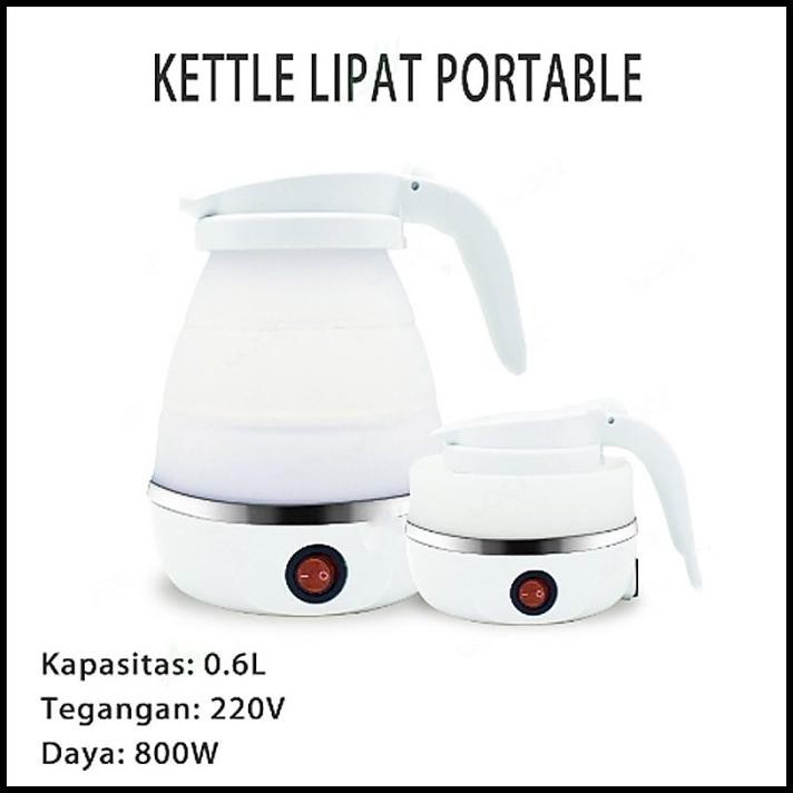 TEKO LISTRIK LIPAT TEKO LIPAT PORTABLE ELECTRIC KETTLE FOLDING