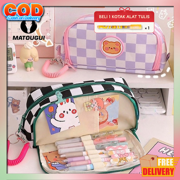 

Wadah Pengsil Anak Pouch Mini Kotak Pencil Tempat Pensil Kekinian Resleting Murah Dosgreb Pounch Multifungsi Muat Banyak Tempat Alat Tulis Untik Lucu Dusgrip Dusgrib Case Anak2 Dusgrib Murah Trendi Poch Pancil Kotak Peny Matougui - Kartun Beruang Pens