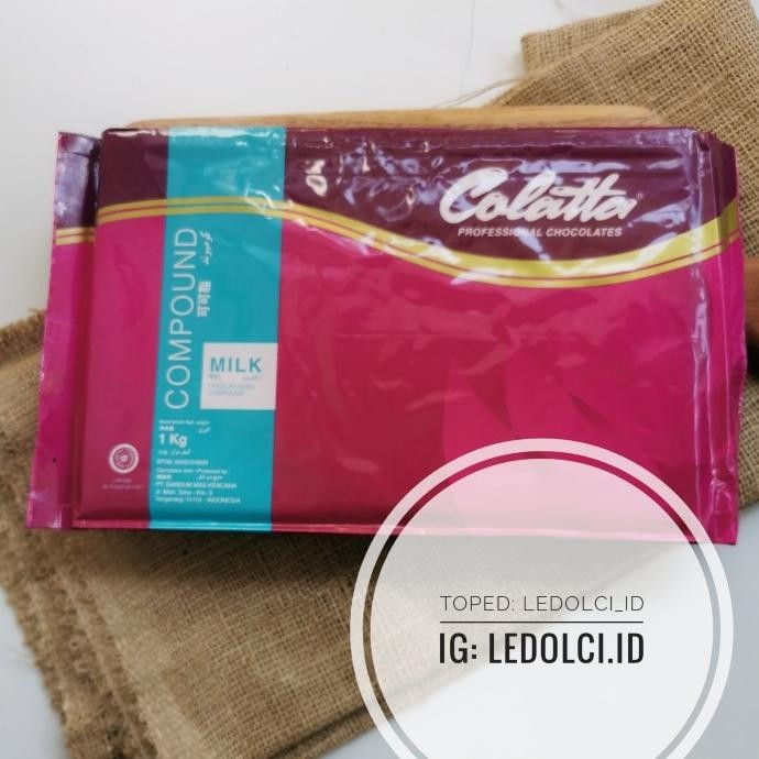 

TERMURAH! COLATTA MILK CHOCOLATE COMPOUND COKLAT SUSU 1 KG