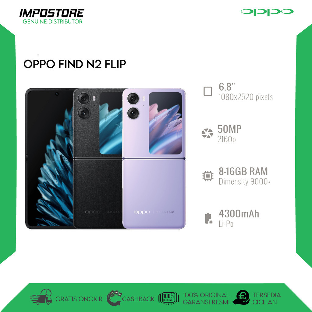 OPPO FIND N2 FLIP - 8/256 GB - DIMENSITY 9000 - REPACK