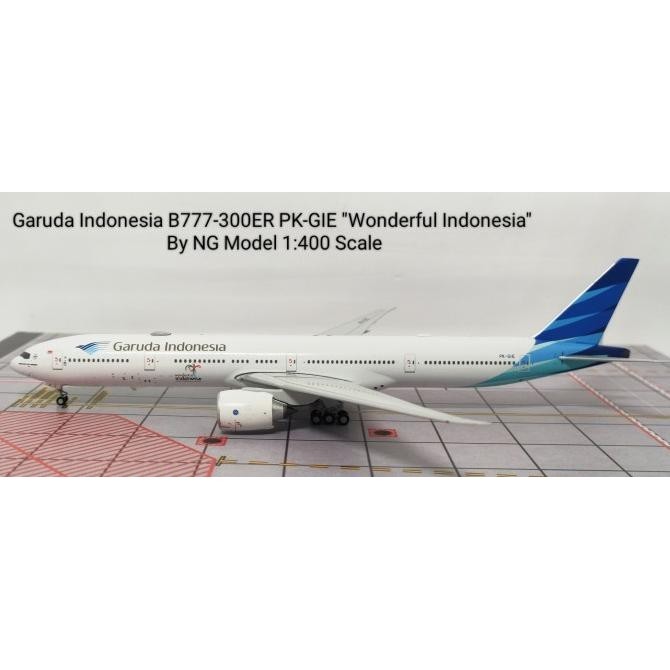 Garuda Indonesia B777-300ER PK-GIE Wonderful Indonesia By NG Model 400