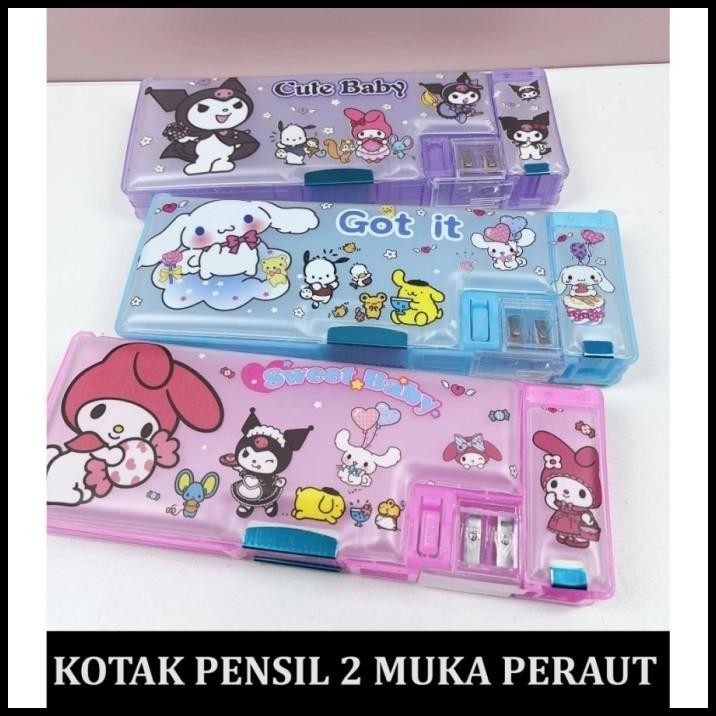 

HOT DEAL KOTAK PENSIL ANAK PEREMPUAN KARAKTER KOREA LUCU MURAH PENCIL CASE SANRIO