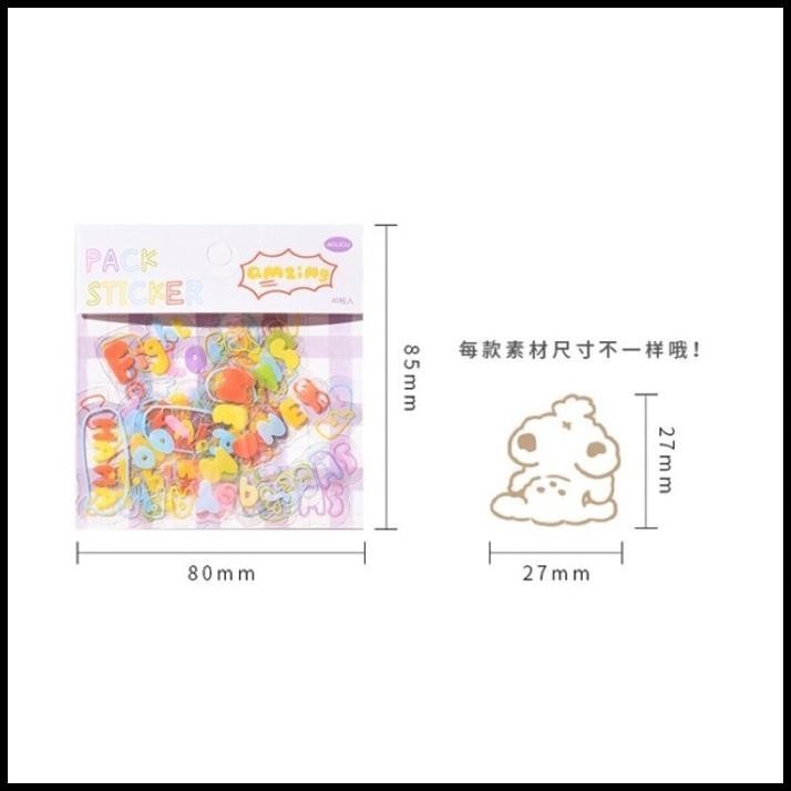 

TERBARU PL 102 | STICKER PACK DIARY 40 PCS | DIY JOURNAL LIST | STICKER PET !!!!!!!