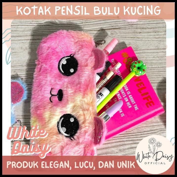 

TERMURAH KOTAK PENSIL BULU KUCING POUCH PREMIUM TEMPAT PENSIL LUCU PELANGI IMUT !!!!