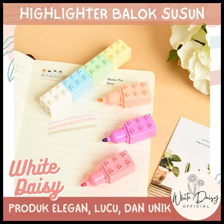 

TERBARU HIGHLIGHTER BALOK SUSUN WARNA PASTEL ISI 6 PCS KOTAK MAINAN LUCU IMUT !!!