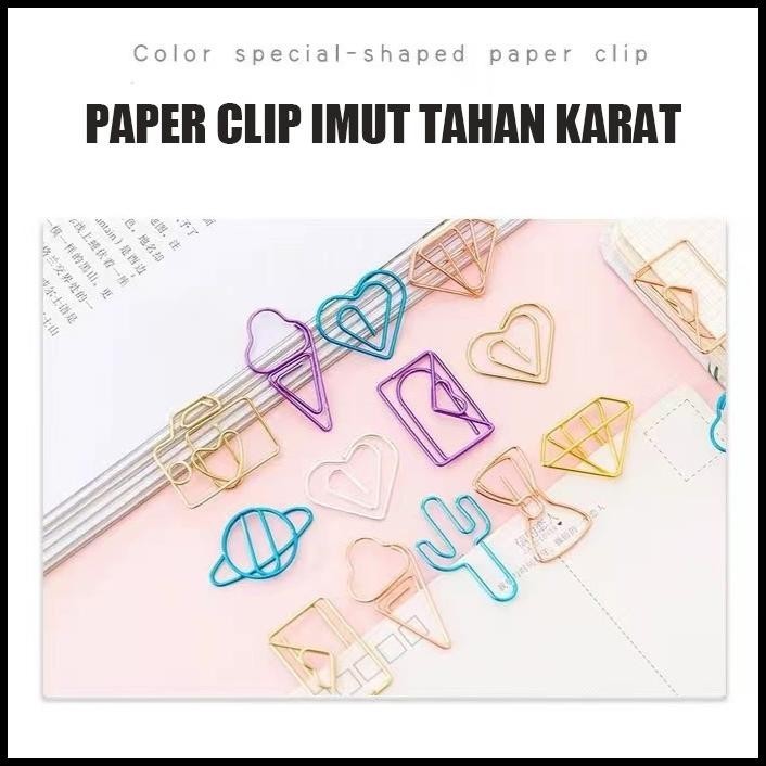 

DISKON KELIP KERTAS LUCU PAPER CLIP TAHAN KARAT BOOKMARK LUCU !!!!!!