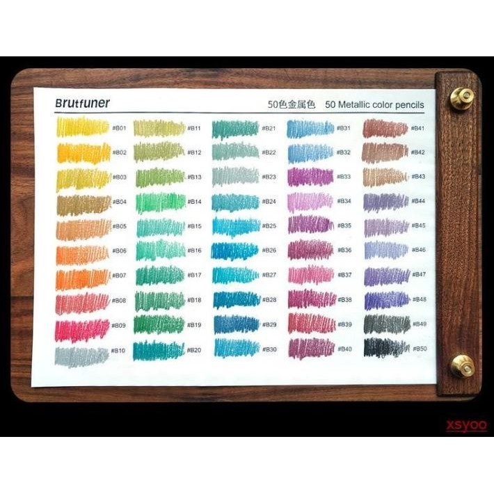 

DISKON PENSIL WARNA BRUTFUNER 50 METALLIC COLORED PENCIL NEW EDITION !!!!