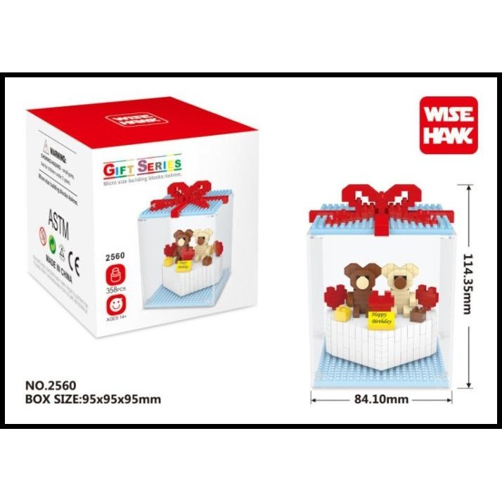 

DISKON MICRO NANO BLOCK GIFT BOX HADIAH KUE MICKEY DONALD BEAR KOTAK LUCU !!