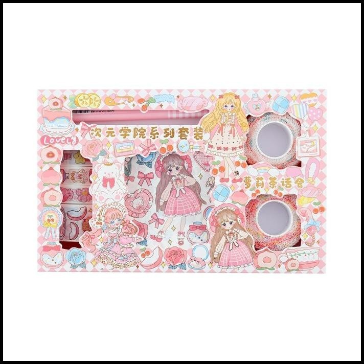 

DISKON STIKER SET BOX KARAKTER LUCU + ROLL STIKER CUTE + PULPEN CUTTER / STIK !!!