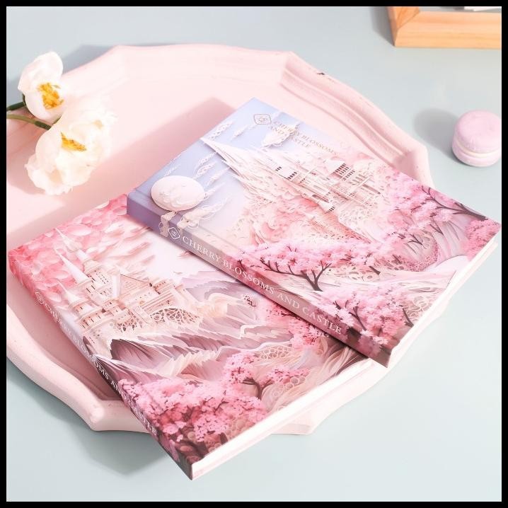

BEST DEAL BUKU DIARY GEMBOK CHERRY BLOSSOMS CASTLE NOTEBOOK LOCK + BOX - 1840 !!!!!!!