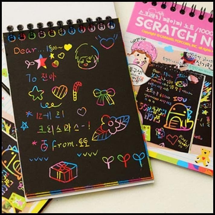 

HOT DEAL SCRATCH NOTE MAGIC / BUKU GAMBAR GORES MAGIC !!!!!!