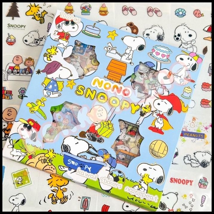

BEST DEAL STIKER NONO MOMO SNOOPY 100 LEMBAR STICKER AESTHETIC JOURNAL BINDER !!!