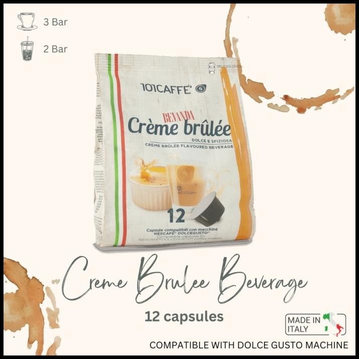 

HOT DEAL DOLCE GUSTO CAPSULES - CREME BRULEE FLAVOUR (MADE IN ITALY) !!!