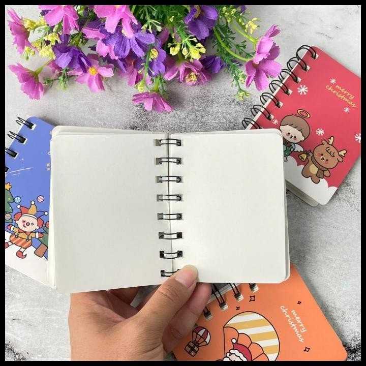 

BEST DEAL NOTEBOOK SPIRAL NATAL UKURAN A6 READY 4 WARNA LUCU IMUT HARGA TERMURAH !