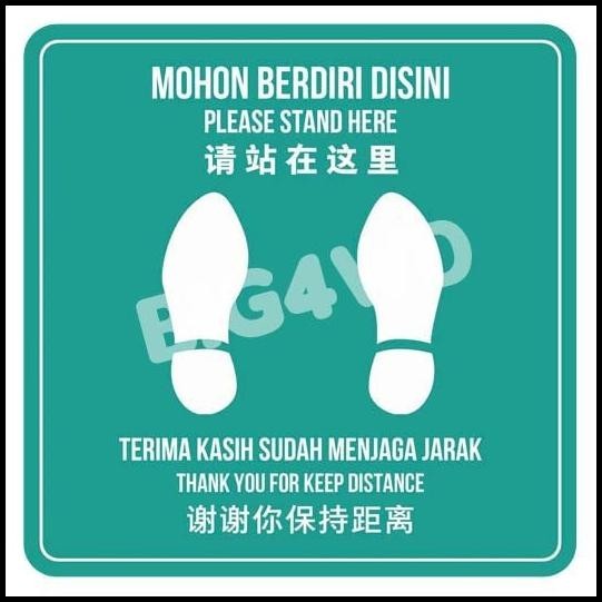 

HOT DEAL STIKER PENANDA JARAK 3 BAHASA INDONESIA-INGGRIS-MANDARIN SQUARE !!!!!!