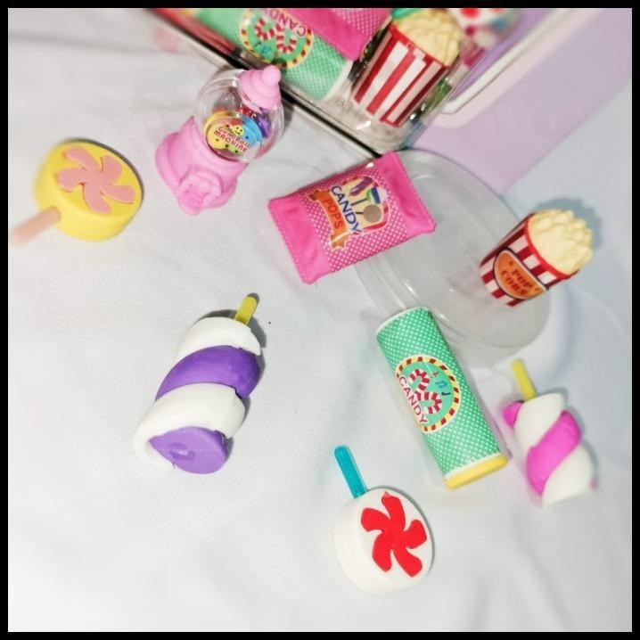 

DISKON PENGHAPUS IMUT POP SWEET CANDY 1 SET ISI 8 PCS CUTE SPESIAL FAVORIT !!!!!!