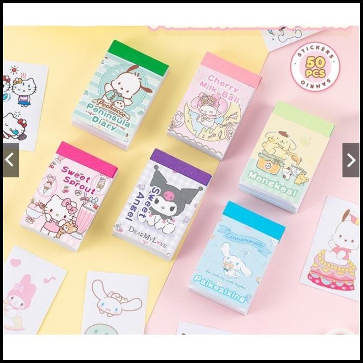 

TERBARU J3 - STIKER MINI SANRIO MOTIFSANRIO ISI 50 PCS KARAKTER