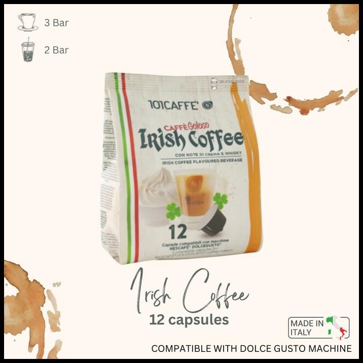 

DISKON DOLCE GUSTO CAPSULES - IRISH COFFEE / BAILEYS (MADE IN ITALY) !!!!