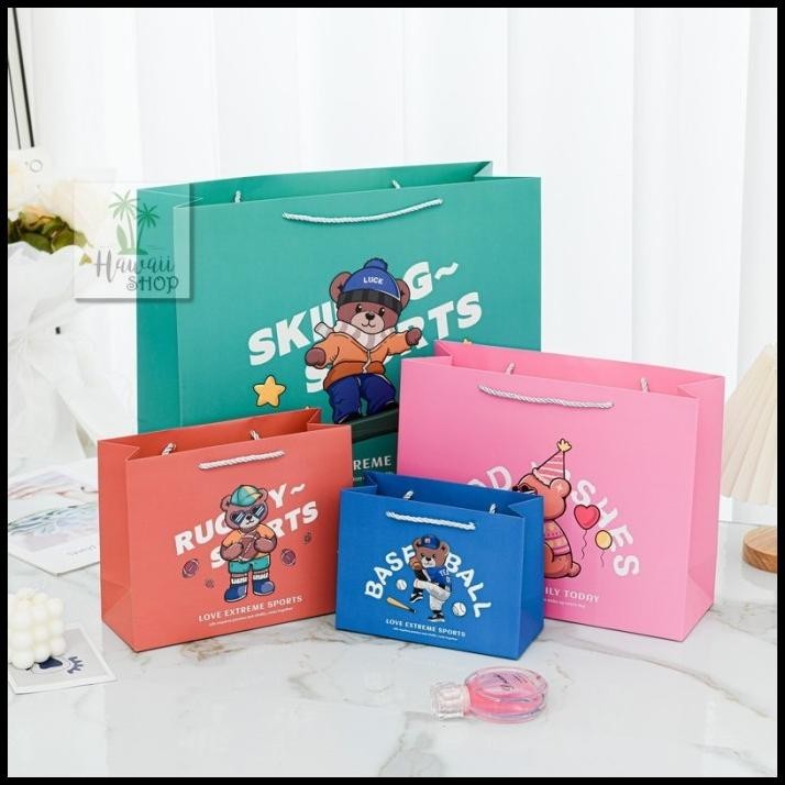 

TERBARU PAPER BAG SPORTS BEAR | GOODIE BAG | TAS SOUVENIR | TAS ULANG TAHUN !!